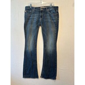 Big Star Legendary Blue Jeans Womens 31R Medium Wash Bootcut Low Rise Denim 2764